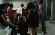 Hot babe rough public fucked