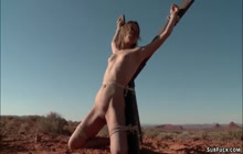Predators whip tied Slut into desert with Amber Rayne